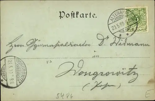 Mondschein Ak Altenahr an der Ahr, Teilansicht