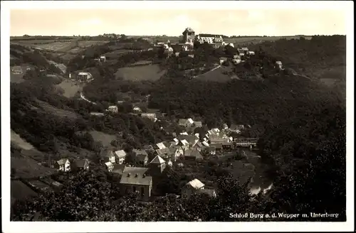 Ak Burg an der Wupper Solingen, Schloss Burg, Unterburg