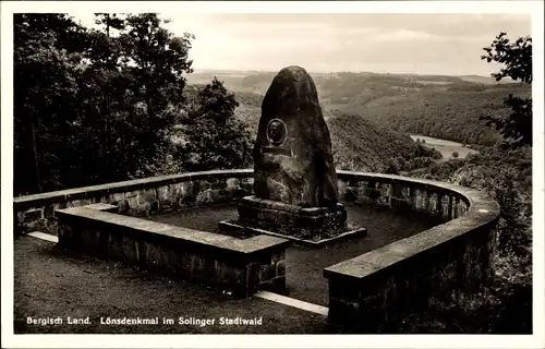 Ak Solingen im Bergischen Land, Lönsdenkmal, Stadtwald