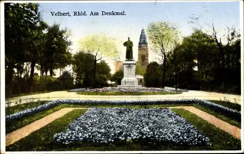Ak Velbert im Rheinland, Denkmal, Parkanlage