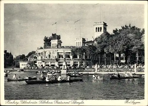 Ak Hamburg Nord Uhlenhorst, Uhlenhorster Fährhaus, Restaurant Schwegler