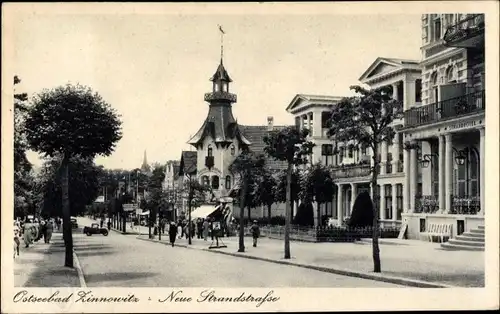 Ak Ostseebad Zinnowitz auf Usedom, Neue Strandstraße