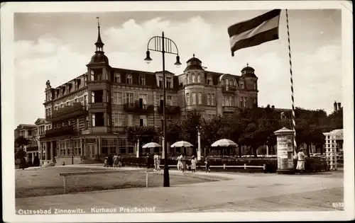 Ak Ostseebad Zinnowitz auf Usedom, Kurhaus Preußenhof