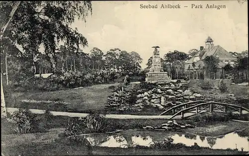 Ak Ostseebad Ahlbeck Heringsdorf auf Usedom, Parkanlagen
