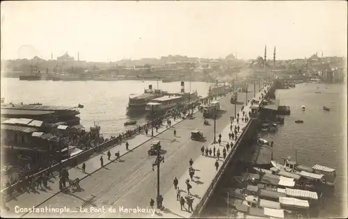 Ak Konstantinopel Istanbul Türkiye, Karakeuy-Brücke