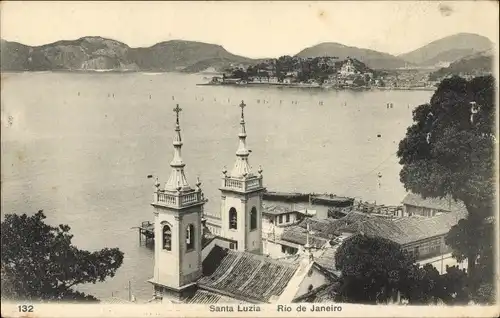 Ak Rio de Janeiro Brasilien, Santa Luzia