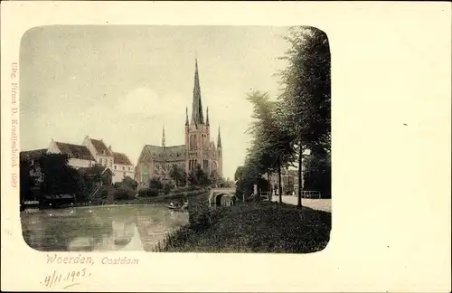 Ak Woerden Utrecht Niederlande, Oostdam