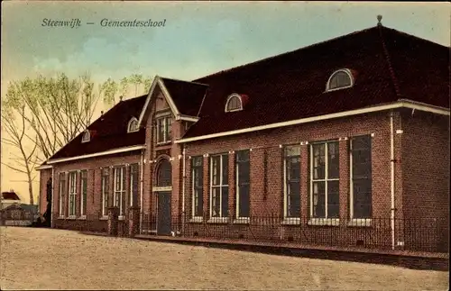 Ak Steenwijk Steenwijkerland Overijssel, Gemeenteschool