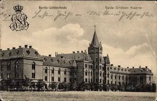 Ak Berlin Steglitz Lichterfelde, Garde Schützen Kaserne