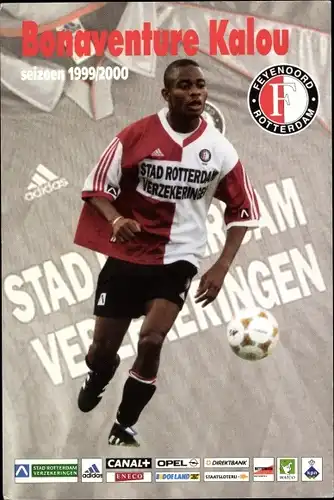 Ak Fußballspieler Bonaventure Kalou, Feyenoord Rotterdam