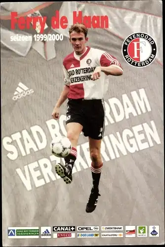 Ak Fußballspieler Ferry de Haan, Feyenoord Rotterdam