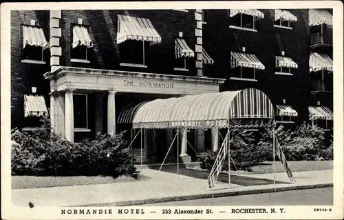 Ak Rochester New York USA, Normandie Hotel, 253 Alexander Street