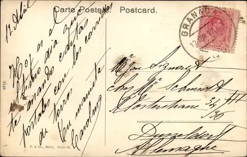 Ak Bullfight, Der Stier in Todesangst