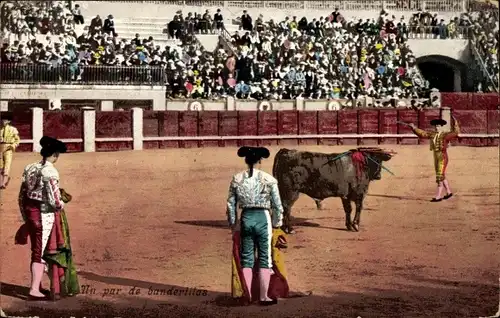 Ak Bullfight, Ein Paar Banderillas