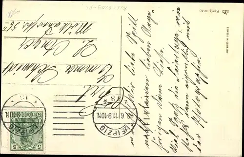 Präge Ak Glückwunsch Pfingsten, Birken, Blumen