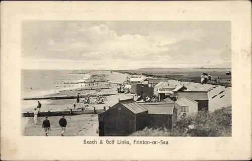 Ak Frinton on Sea Essex England, Strand, Golf