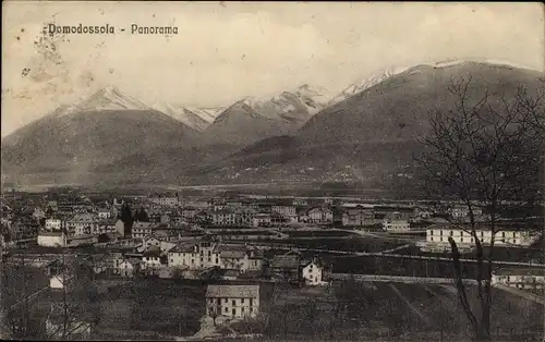 Ak Domodossola Piemonte, Gesamtansicht