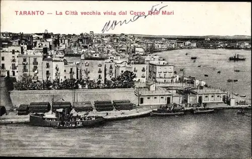 Ak Tarent Taranto Puglia, Panorama dal Mar Piccolo