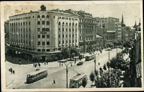 Ak Beograd Belgrad Serbien, Straßenpartie