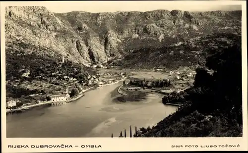 Ak Dubrovnik Kroatien, Rijeka Dubrovačka, Ombla
