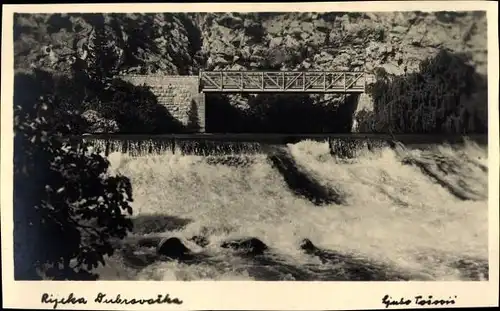 Ak Dubrovnik Kroatien, Rijeka Dubrovačka, Brücke