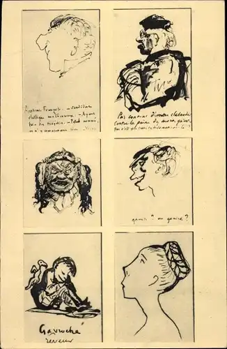 Künstler Ak Bilder vom Schriftsteller Victor Hugo