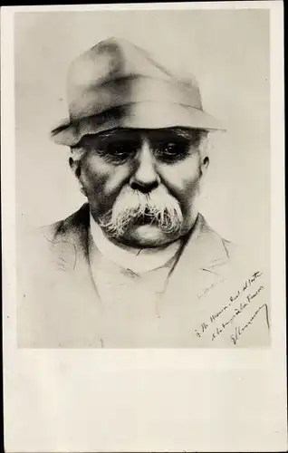 Künstler Ak Georges Clemenceau, Portrait