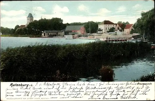 Ak Ratzeburg im Herzogtum Lauenburg, Promenade