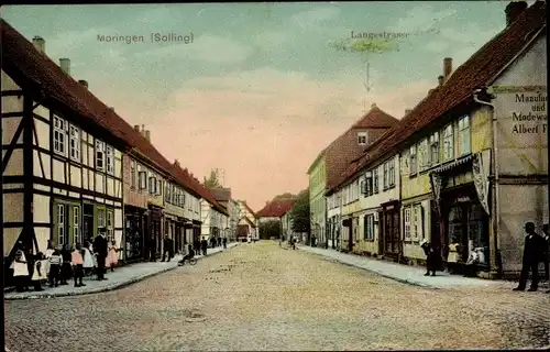 Ak Moringen im Solling Niedersachsen, Langestraße, Modewarenhandlung