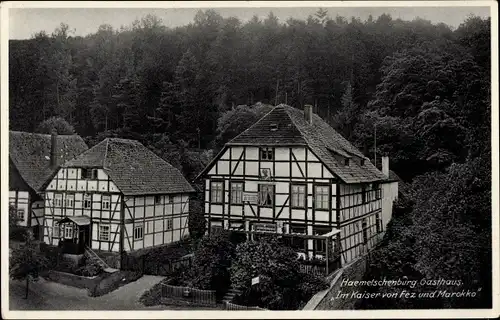 Ak Hämelschenburg Emmerthal, Gasthof Im Kaiser von Fez und Marokko