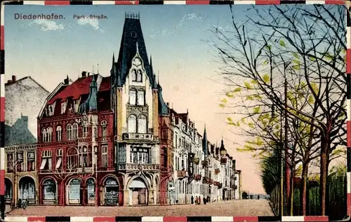 Ak Thionville Diedenhofen Lothringen Moselle, Parkstraße