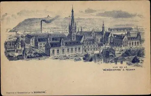 Litho Fécamp Seine Maritime, Fabrik Benedictine