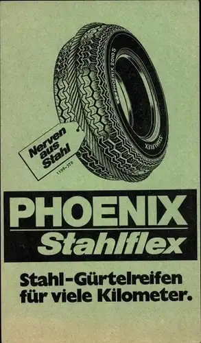 Ak Reklame Phoenix Stahlflex, Stahl-Gürtelreifen