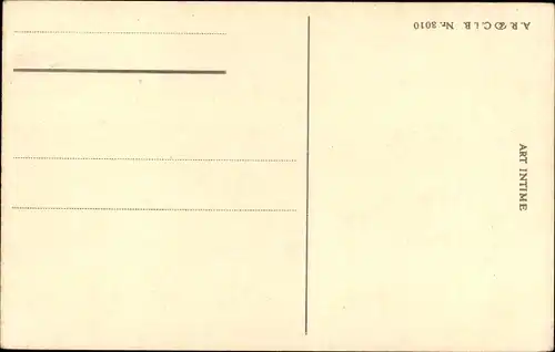 Künstler Ak Frühstück im Bett, Junge Frau in Nachthemd