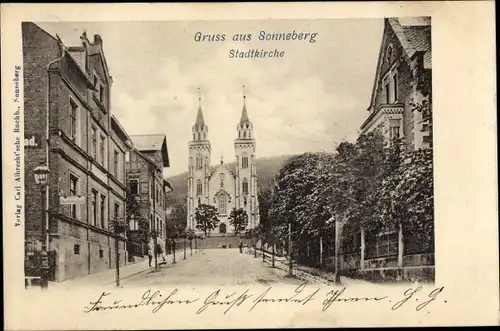 Ak Sonneberg in Thüringen, Stadtkirche