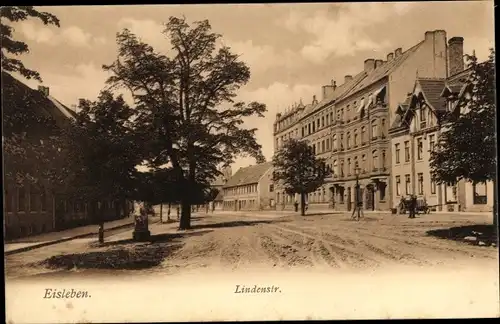 Ak Lutherstadt Eisleben, Lindenstraße