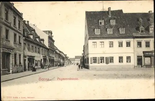 Ak Borna in Sachsen, Pegauer Straße