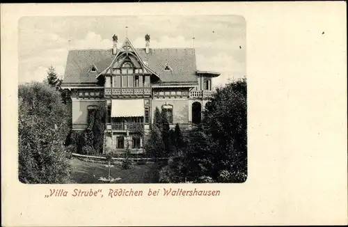 Ak Rödichen Schnepfenthal Waltershausen in Thüringen, Villa Strube