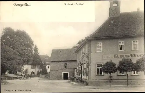 Ak Georgenthal in Thüringen, Schlencks Gasthof