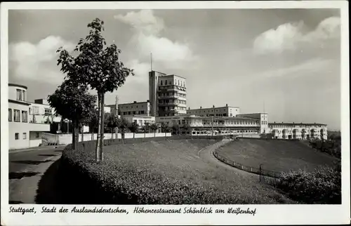 Ak Stuttgart in Württemberg, Höhenrestaurant Schönblick am Weißenhof