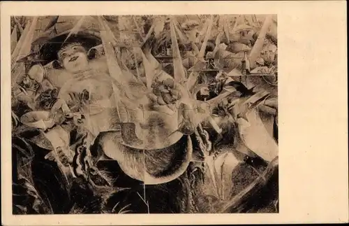 Künstler Ak Boccioni, Umberto, Das Lachen, Gemälde der Futuristen