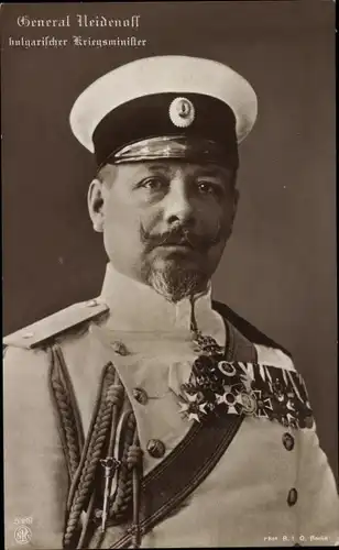 Ak General Heidenoff, bulgarischer Kriegsminister, Uniform, Orden, NPG 5389