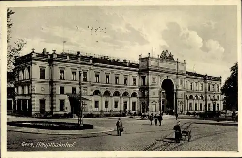 Ak Gera in Thüringen, Hauptbahnhof