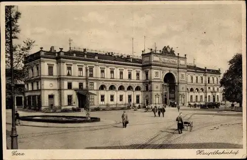 Ak Gera in Thüringen, Hauptbahnhof