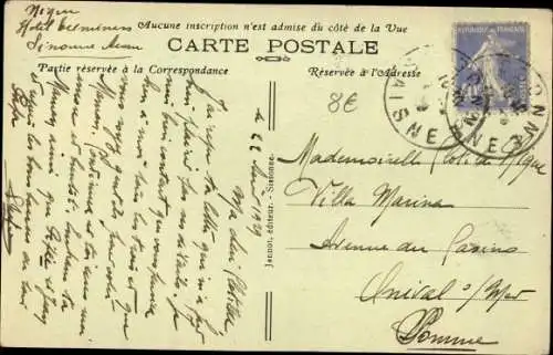 Ak Sissonne Aisne, Sissonne Camp, Die Standardgarde