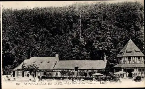 Ak Saint Valéry en Caux Seine Maritime, Tennisfarm