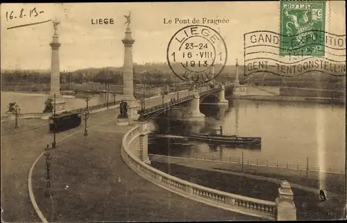 Ak Liège Lüttich Wallonien, Pont de Fragnee