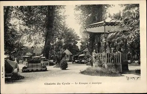 Ak Paris XVI, Chalets du Cycle, The Music Kiosk