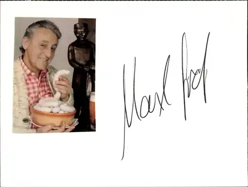Autogrammkarte Schauspieler Maxl Graf, Portrait, Autogramm