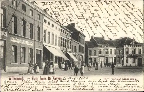 Ak Willebroeck Willebroek Flandern Antwerpen, Place Louis De Naeyer